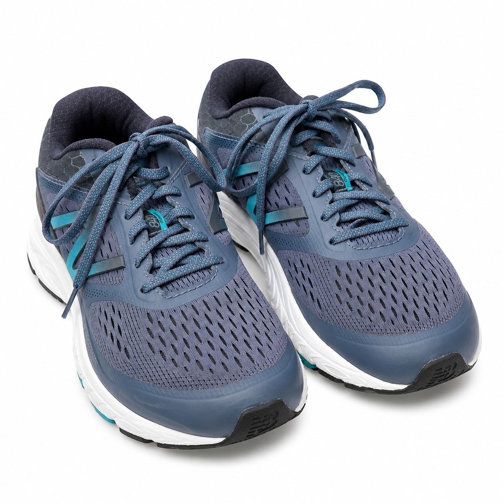 NEW BALANCE 840v4 Running Sneaker Womens Size 10 Gray Navy Black Mesh Athletic